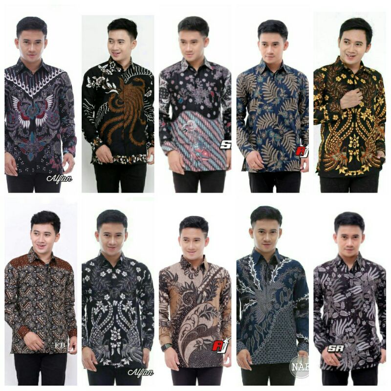 KEMEJA BATIK PRIA LENGAN PANJANG SIZE M L XL XXL  BSWART BatiK HRB026