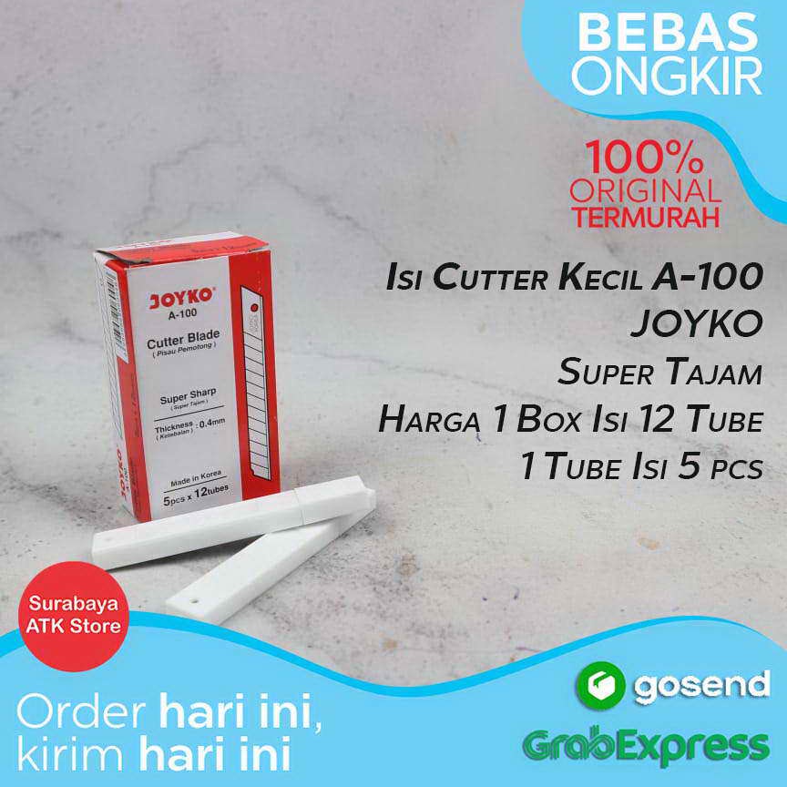 

Isi Cutter Kecil Joyko A-100 60 Pcs Cutter Blade Refill Isi Silet
