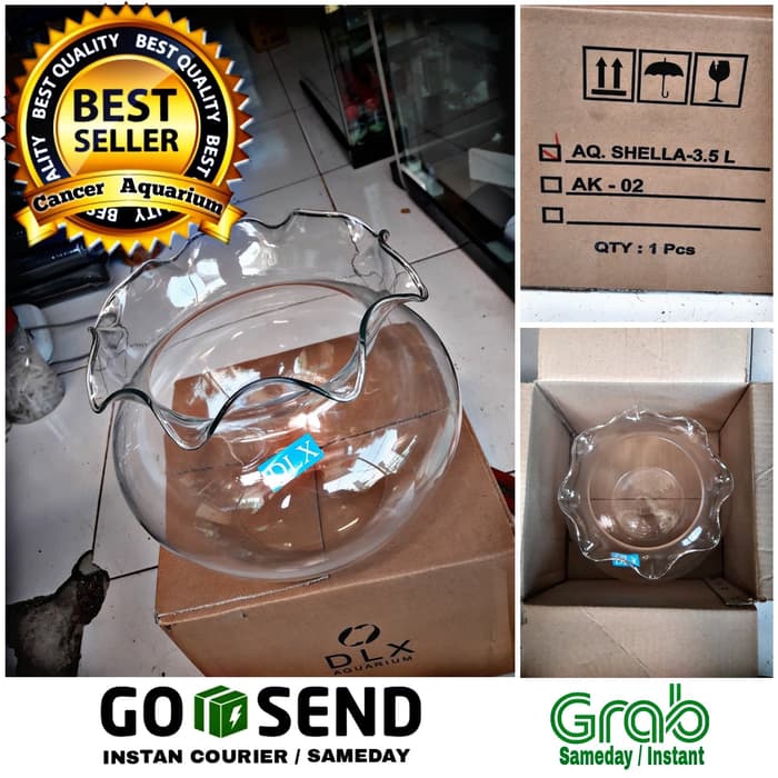 Aquarium Toples / Aquarium Bulat / Fish Ball 3,3 Liter ( DLX )