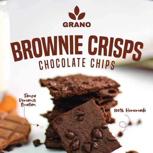 

Brownies Crisps Choco Chips Gluten Free Tanpa MSG