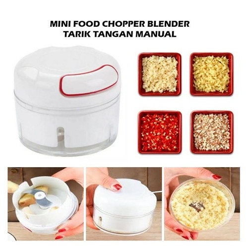 ONLYONE12 Chopper Blender Tarik / Blender Manual / Blender Bumbu Dapur / Pemotong Bawang / Blender Daging / Penghalus Bumbu Praktis