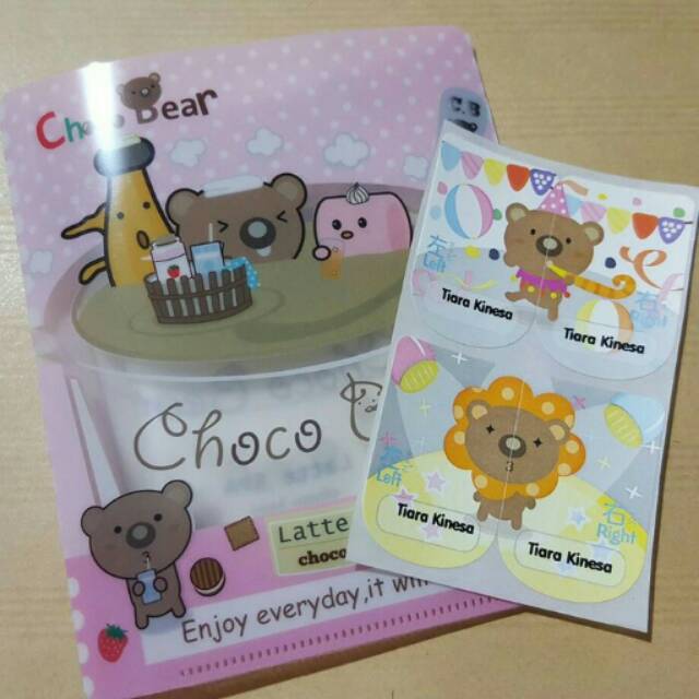 

label sepatu CHOCO BEAR