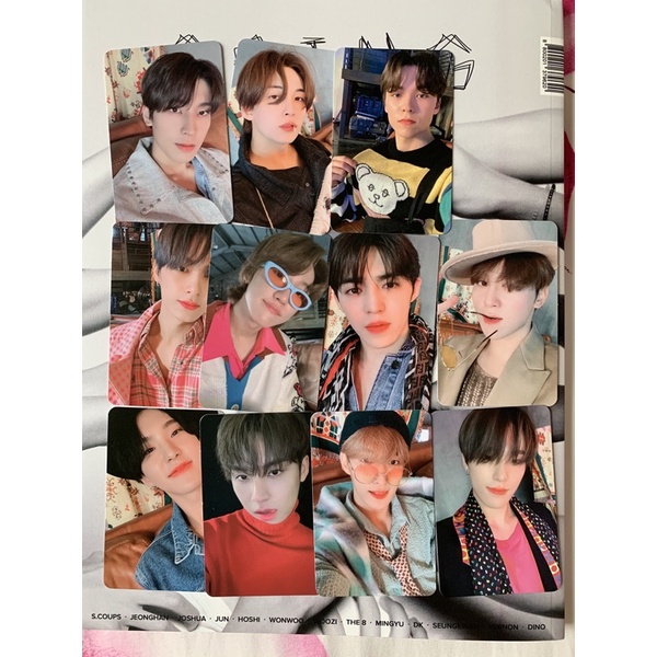 GOING SEVENTEEN MAGAZINE PHOTOCARD PC WHITE (WONWOO JEONGHAN MINGYU HOSHI SCOUPS DLL)