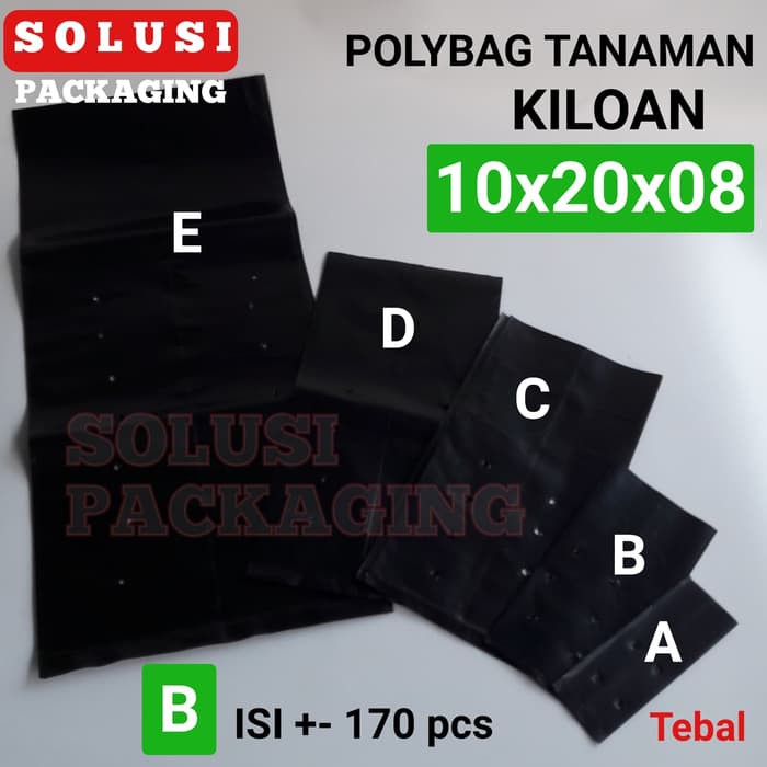 POLYBAG TANAMAN 10X10X20X08 KILOAN/POLYBAG KILOAN PLASTIK TANAMAN