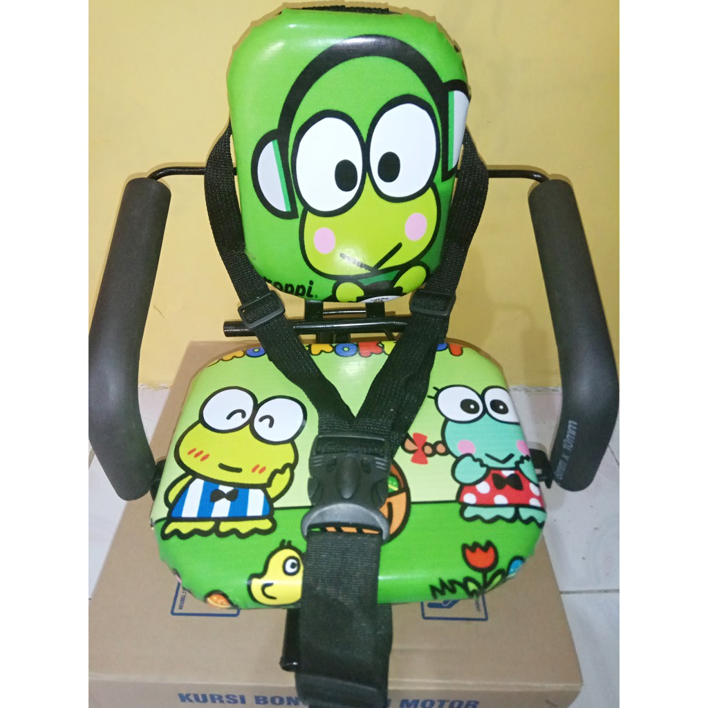 Kursi Bonceng Bayi Karakter Keroppy Tempat duduk Anak Di motor Matic