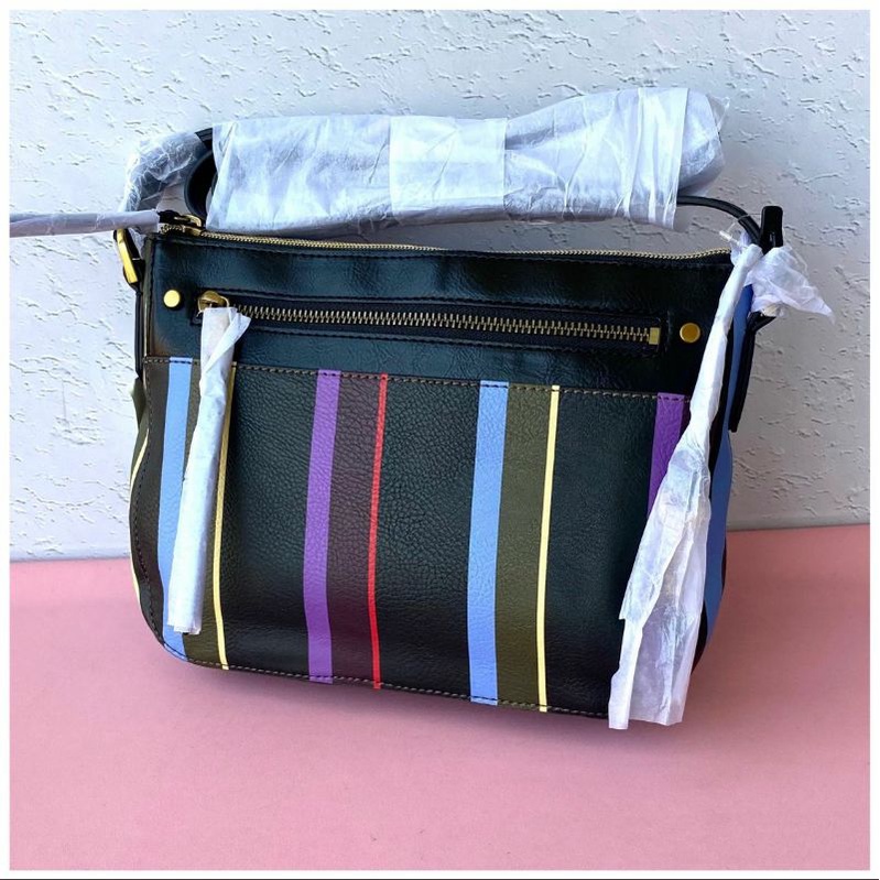 tas wanitafossil farrah crossbody multi black