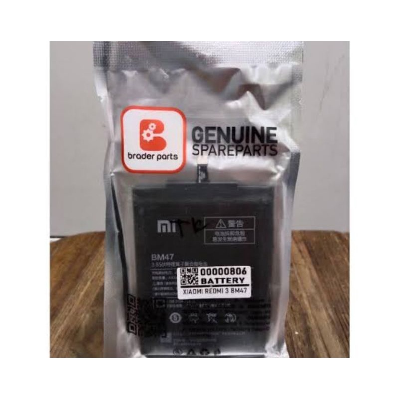 Baterai BM47 brader parts Double Power For Xiaomi Redmi3