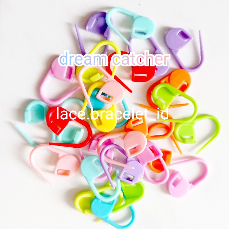 

kaitan warna 4 peniti mute manik aksesoris kerajinan tangan diy