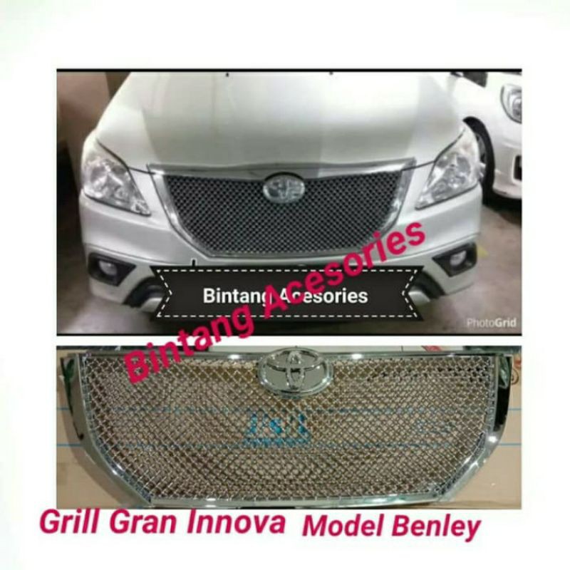 Grill Depan Mobil Grand INNOVA 2014 2015 Model BENTLEY