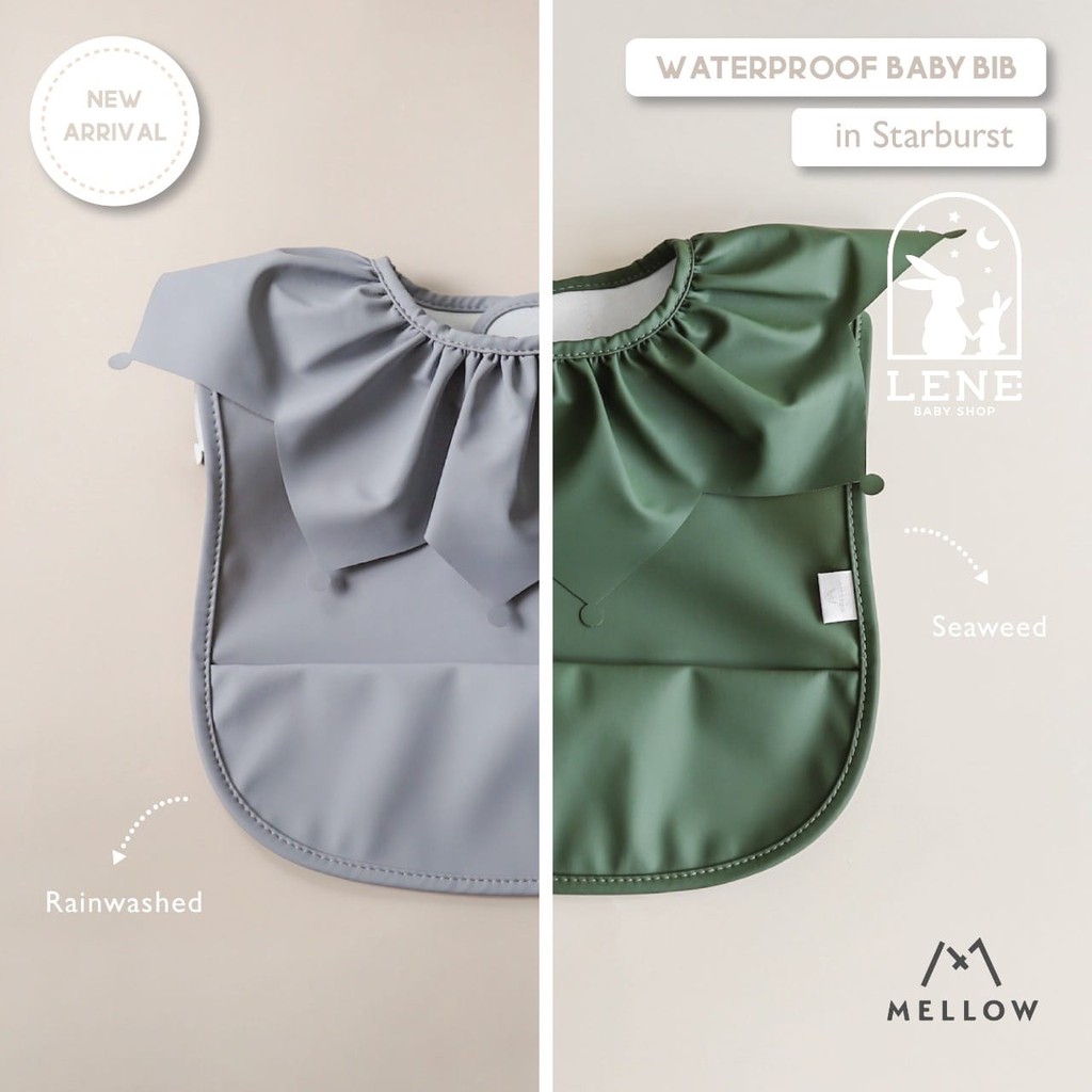 Mellow Bib Waterproof / Celemek Bib Bayi Anak Import - Starburst