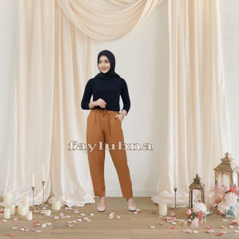 BAGGY PANTS KRINGKLE PREMIUM / BAGGY KRINGKLE JUMBO / PANTS BIG SIZE / CELANA PANJANG WANITA / BAGGY JUMBO