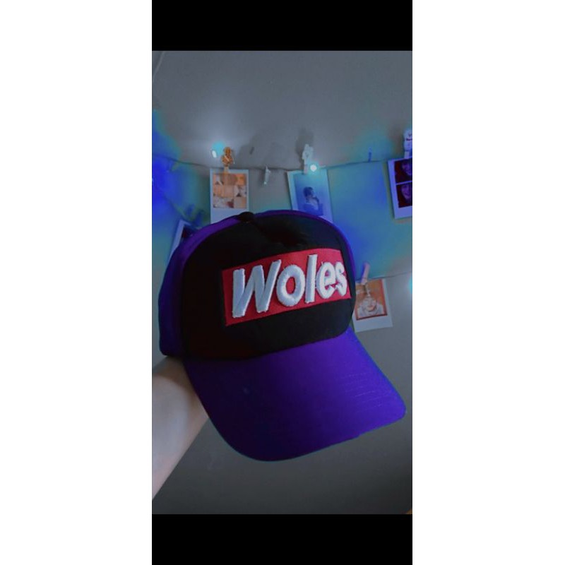 Topi Woles Ungu Hitam Murah [BACA DESKRIPSI]