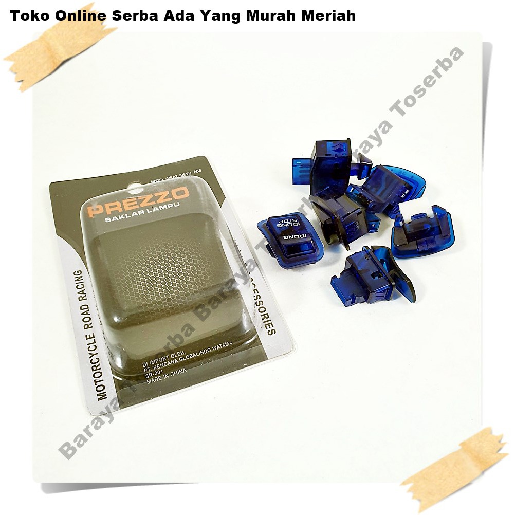 Set Switch Variasi Transparan Motor Honda Vario Scoopy Saklar Biru