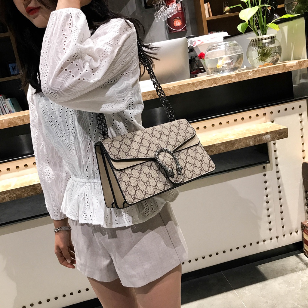 Serenity  Tas Selempang wanita / Import / GC Dionysus / Terbaru2021 / 2022 / sling bag korea / Kualitas KW Super Motif besi / Ukuran Besar - 046B