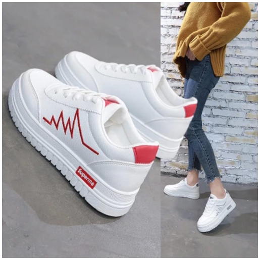 Sepatu Sneakers Wanita Korea Supreme ts 32