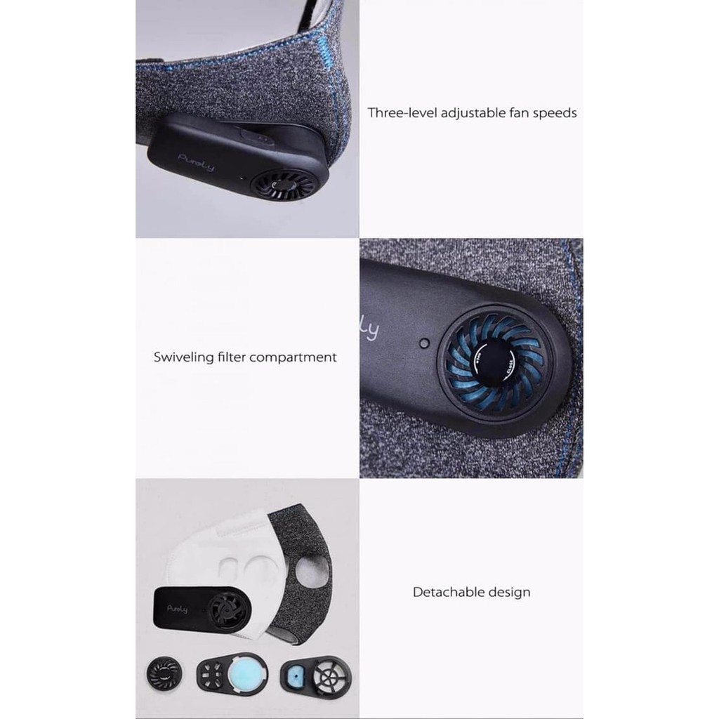 Purely KN95 Anti-Pollution Air Mask with PM2.5 550mAh Rechargeable