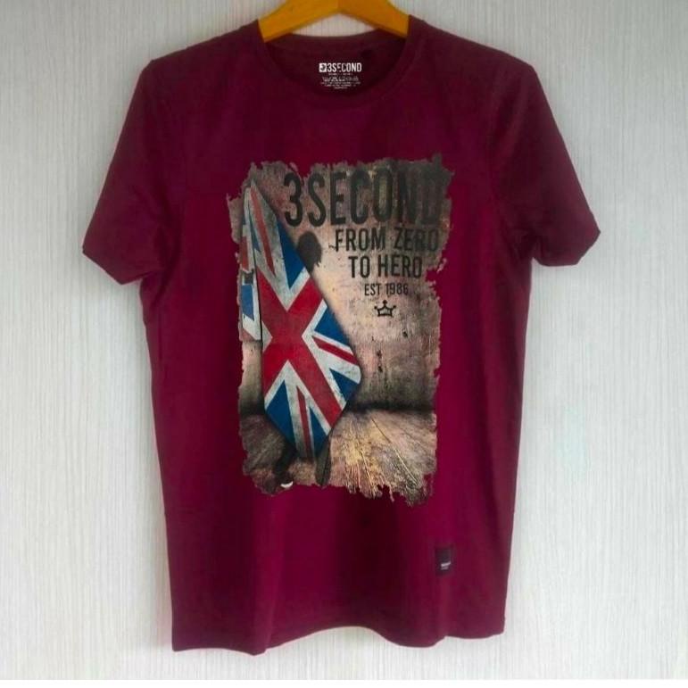 [KODE BARANG QI1421] Kaos 3Second | Kaos Three Second | Kaos 3Second Murah | Kaos ThreeSecond