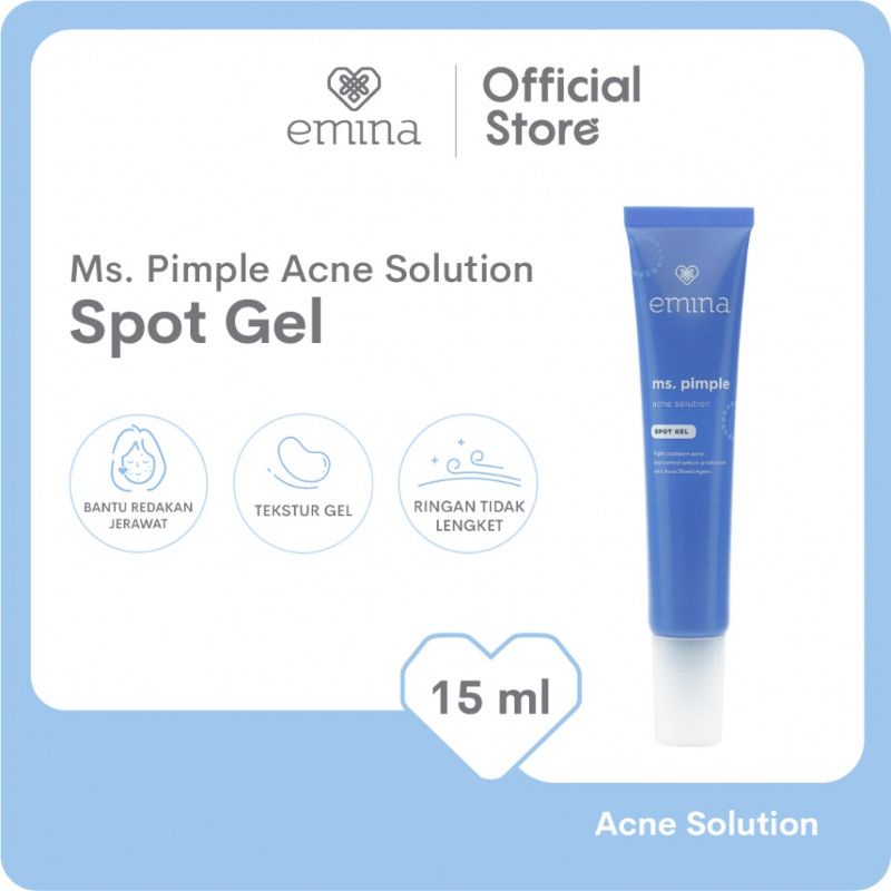 Emina Ms Pimple Acne Solution Series | Calming Gel | Exfoliating Toner | Face Serum | Face Toner | Face Wash | Moisturizing Gel | Spot Gel