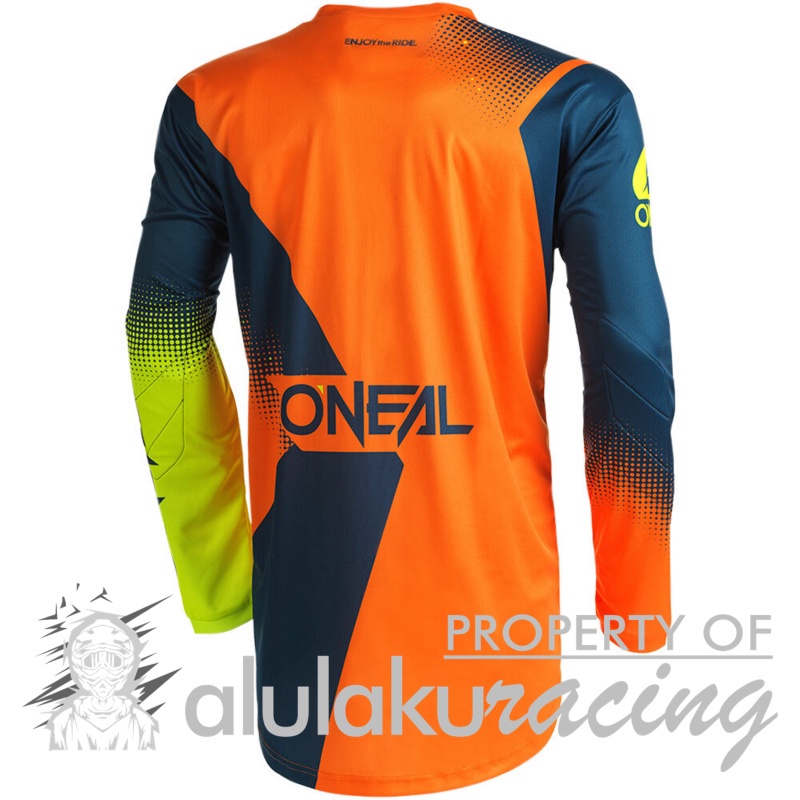 Jersey with Pants Oneal 2022 Element Racewear Blue Orange Neon Yellow - ON017