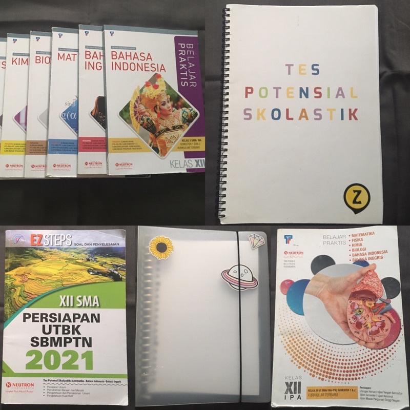 [BACA DESKRIPSI] PRELOVED BUKU UTBK SBMPTN SAINTEK NEUTRON, ZENIUS, BINDER A5