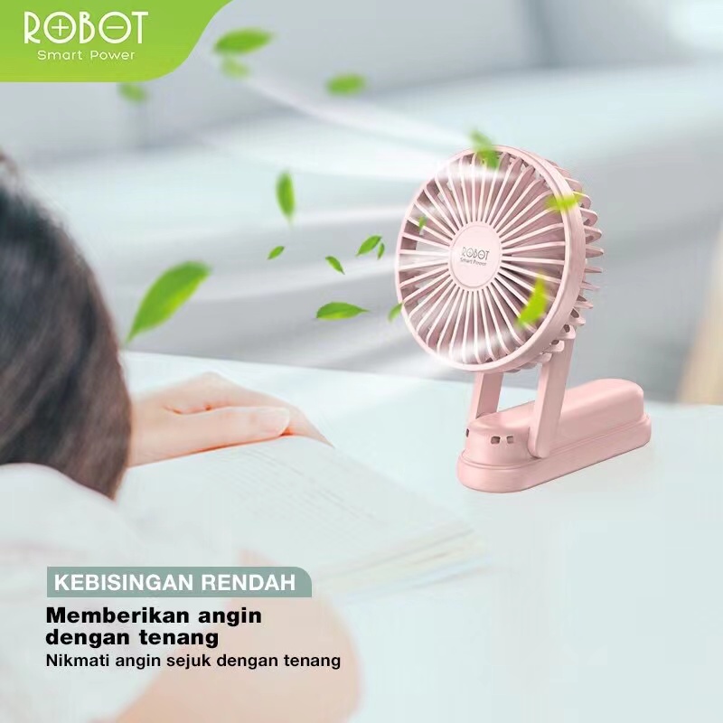 ROBOT RT-BF11 Mini Fan Portable Kipas Angin Mini 3 In 1 Foldable Garansi Resmi 1 Tahun