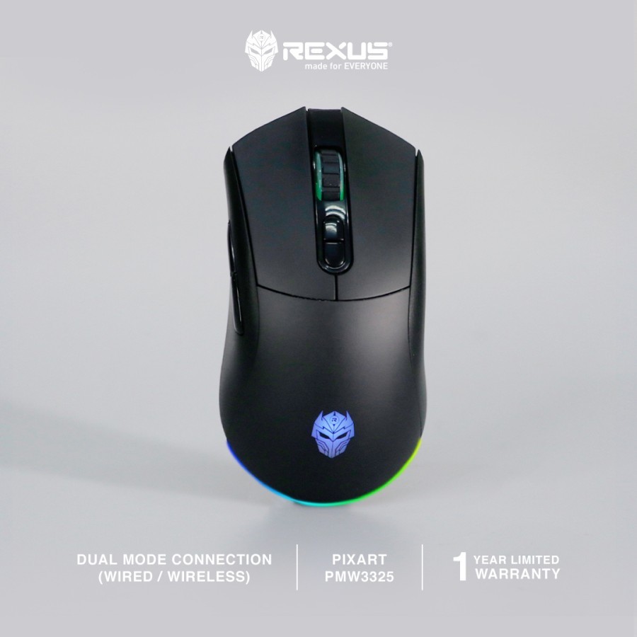 Mouse Rexus Wireless Gaming Arka 107 Dual Connection