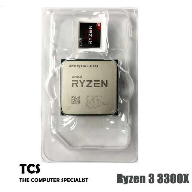 Processor AMD Ryzen 3 3300X cores AM4 3.8 Ghz TRAY + FAN