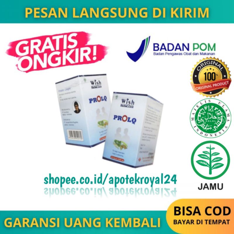 WISH PROLQ ASLI DR BOYKE 100% ORIGINAL - OBAT MULTIVITAMIN PRIA DEWASA - OBAT STAMINA PRIA - WISH HE