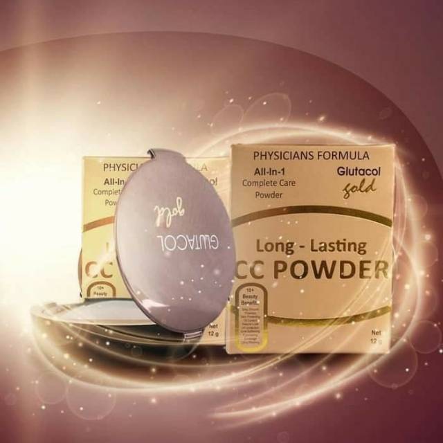 GLUTACOL LONG LASTING CC POWDER / GLUTACOL GOLD / BEDAK GLUTACOL / ORIGINAL 100% / KOSMETIK WAJAH
