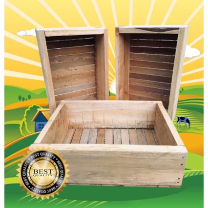 Tempat Tidur Kelinci / Nest box / Tempat Beranak Kelinci / Box Anak Kelinci Bahan Kayu