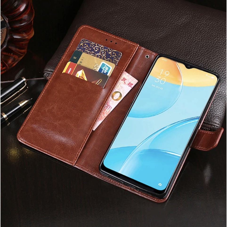 Oppo A15 2020 Flip Cover Wallet Leather Case