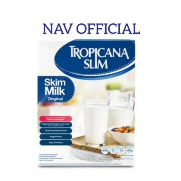 

TROPICANA SLIM Non Fat Skim Milk Plain (Susu NFDM Original) 1Kg/1000gr ☋ ★★★