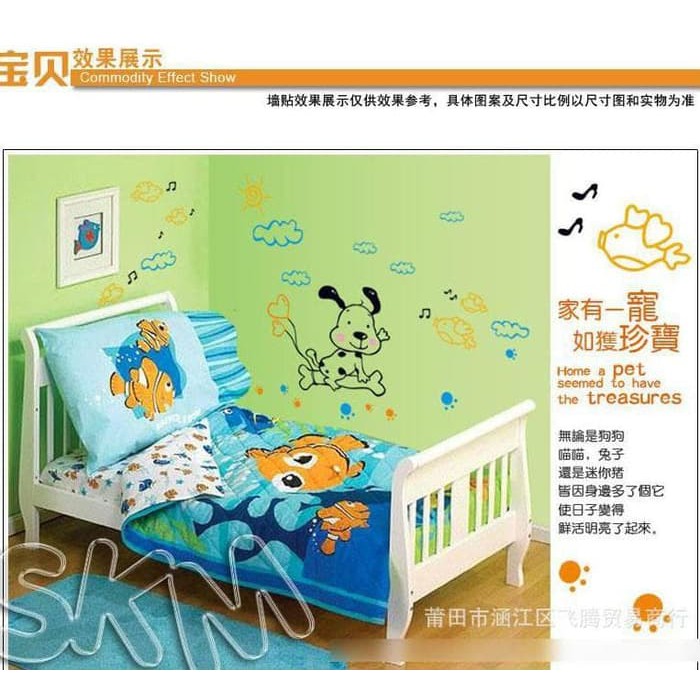 [GD] A 40 41 42 43 44 WALLSTICKER STIKER DINDING KARAKTER KARTUN ANIMAL BASSEBALL STICKER DEKORASI