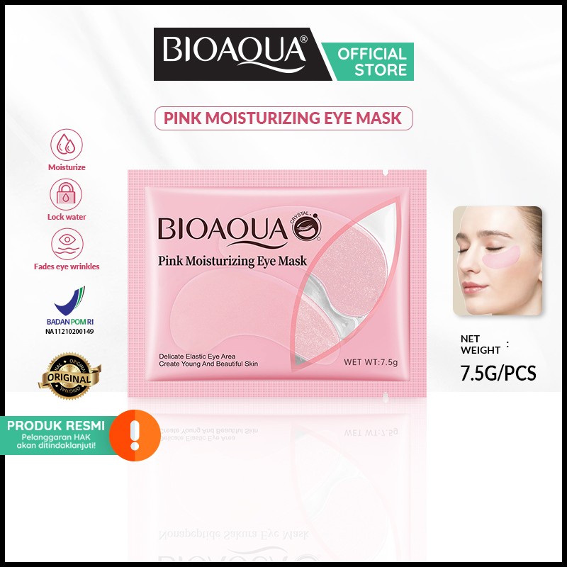 ✨ AKU MURAH ✨Bioaqua Pink Moisturizing Eye Mask / Masker Mata Pink