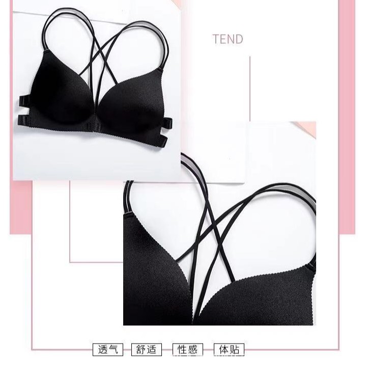 Bra Wanita Model One-Piece dengan Bahan Tipis dan Bergaya Sexy Korea