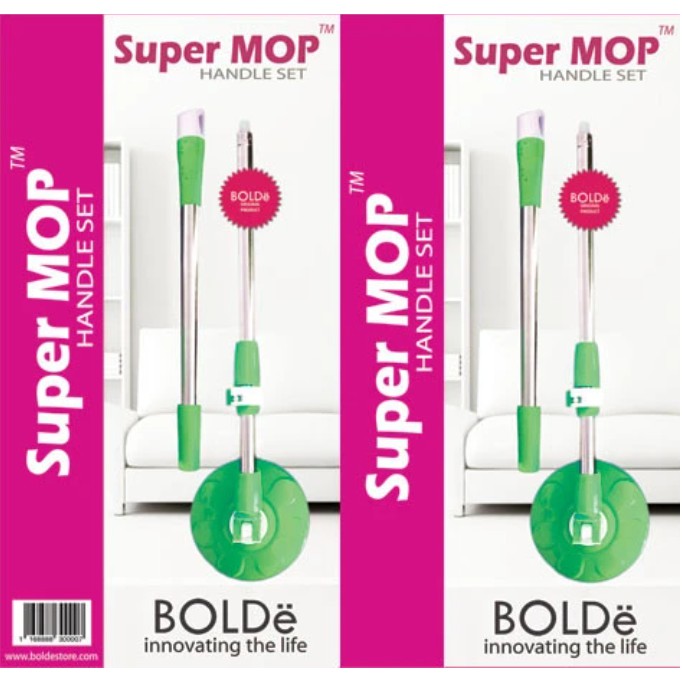 Refill Handle Set Gagang Tongkat Kepala Pel Pembersih Lantai Super Mop Supermop Bolde