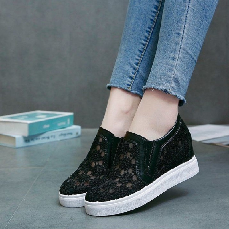 RYX - Elegant Lace Sepatu Slip On Wanita Fashion Casual - Ori Import