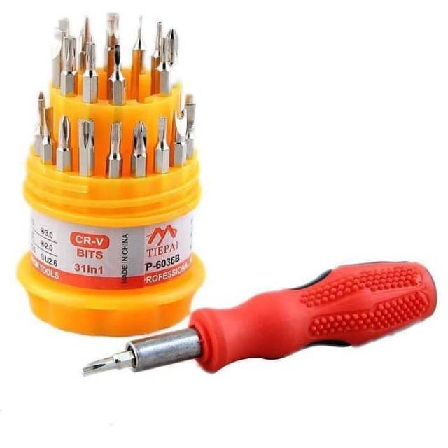 Obeng Set Multiguna 31 in 1 - Screwdriver set 31in1 - Obeng Laptop HP