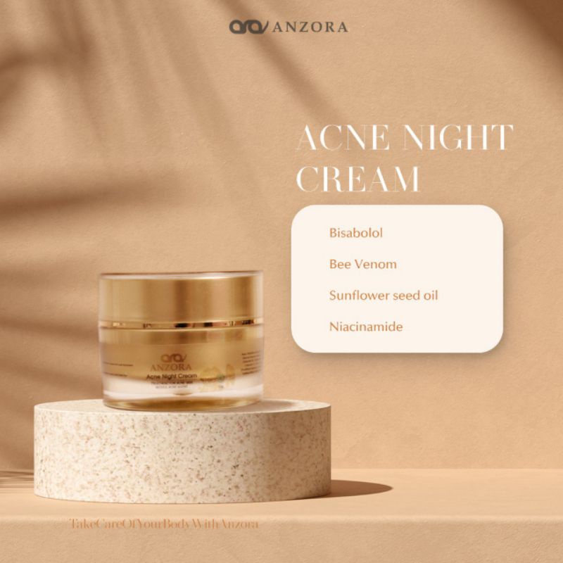 Acne Night Cream (Krim Malam) Anzora
