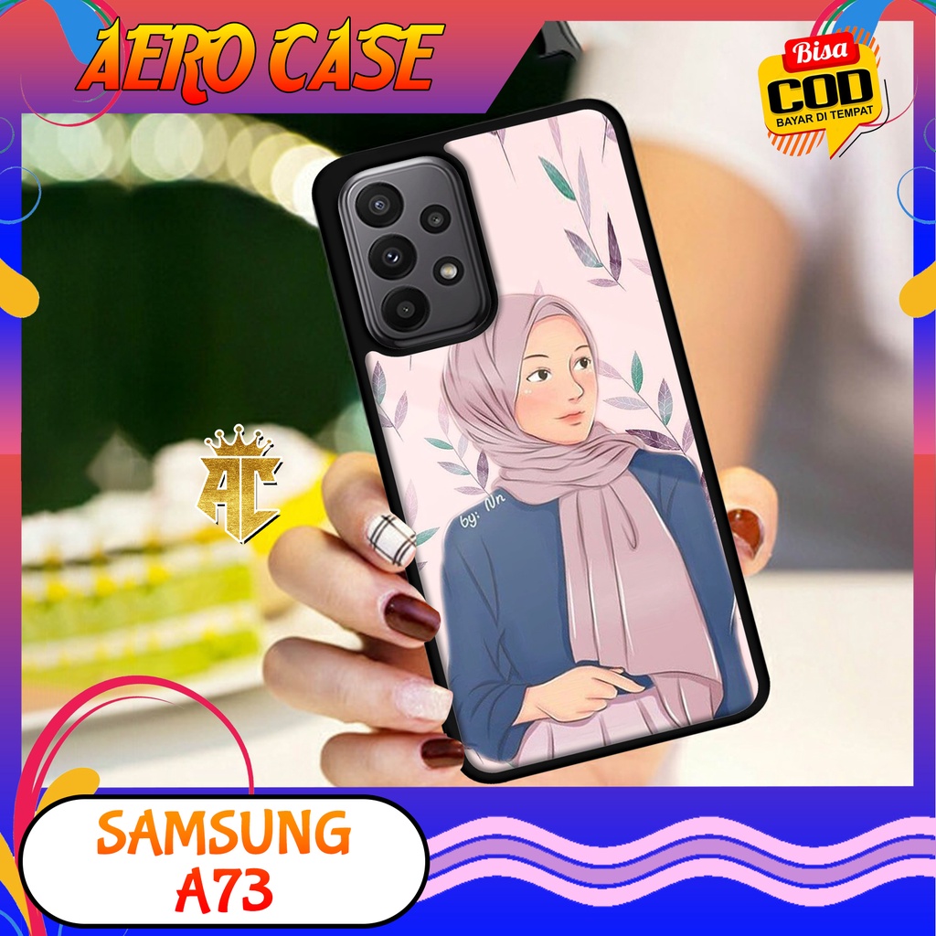 CASE SAMSUNG A73 - Casing SAMSUNG A73 Terbaru AERO STORE [ MOTIF HIJAB ] Silikon - Case Hp - Case Me