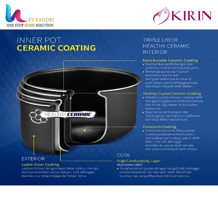 Kirin Rice Cooker 1.0 Liter KRC-090 BLUE NEW Penanak Nasi ORIGINAL