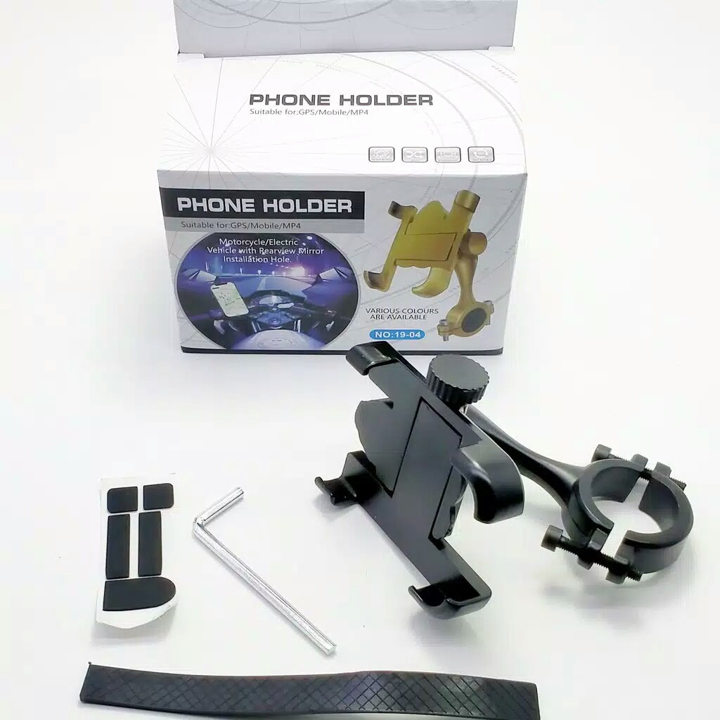 [WS] Holder sepeda/Motor Handphone Holder Handle Bar Metal Holder Universal Holder (MQ888)