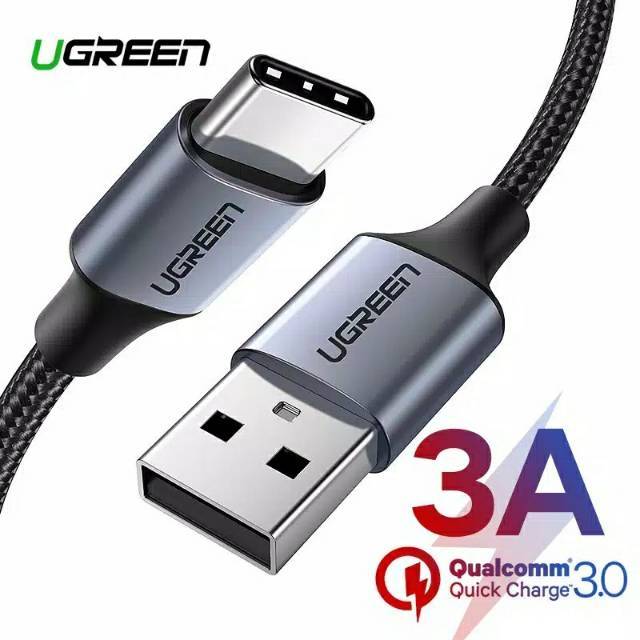 Ugreen USB Cable Type C Nylon Braided fast charging Original - Kabel Data Charger