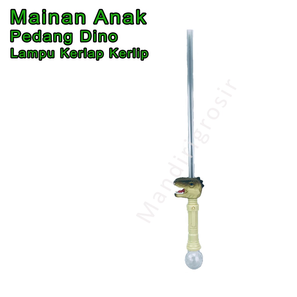 Pedang Dino *Mainan * Pedang Lampu kerlap kerlip * 72cm