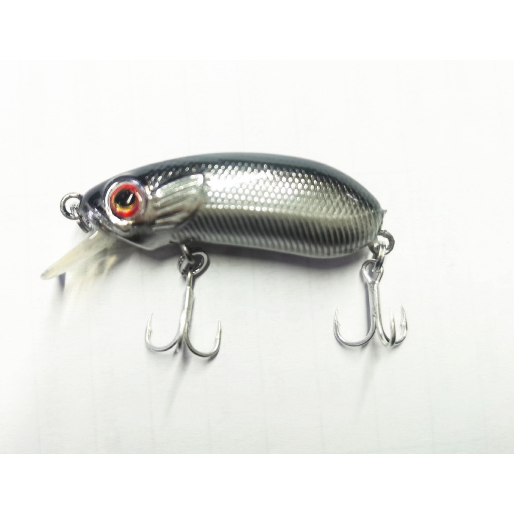 1 Pc Umpan Pancing Crankbait Bentuk Ikan Kecil Ukuran 4cm 6.7g