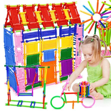 [BP] Mainan Edukasi Anak Susun Stick 500PCS Smart Bar Building Block Mainan Edukatif Puzzle Stick