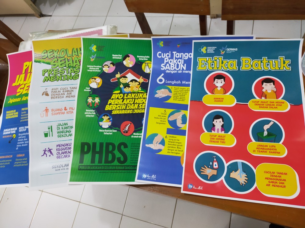 Poster Phbs Hidup Sehat Lingkungan Sehat Shopee Indonesia