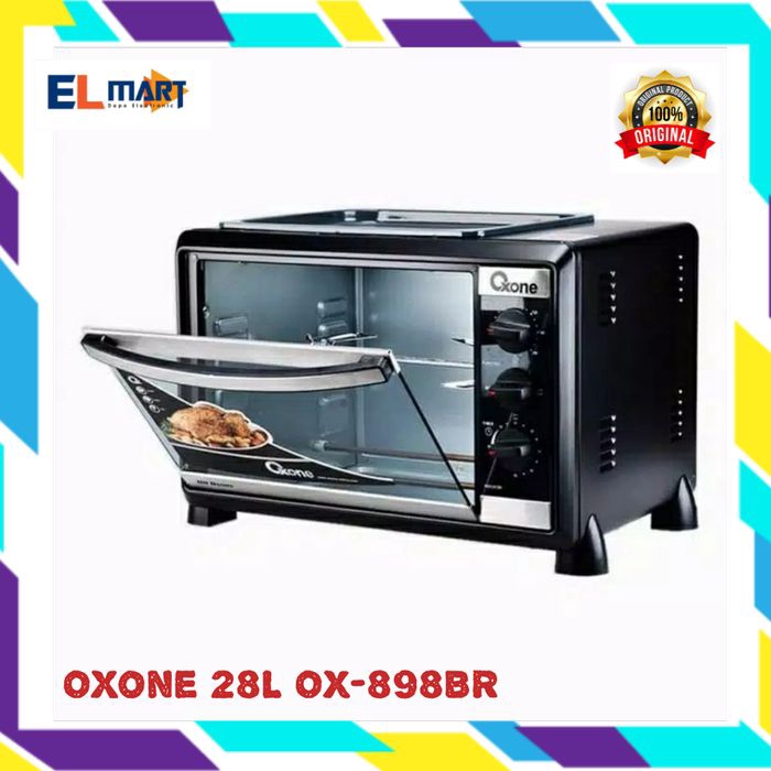 Oven listrik oxone 28L OX 898 BR - rotisserie OX898BR 28 liter low watt OXONE 898BR  Original