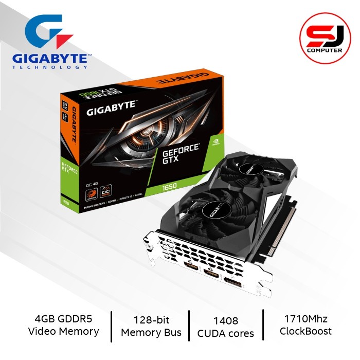 VGA Gigabyte GeForce GTX 1650 OC 4GB GDDR5 128-bit