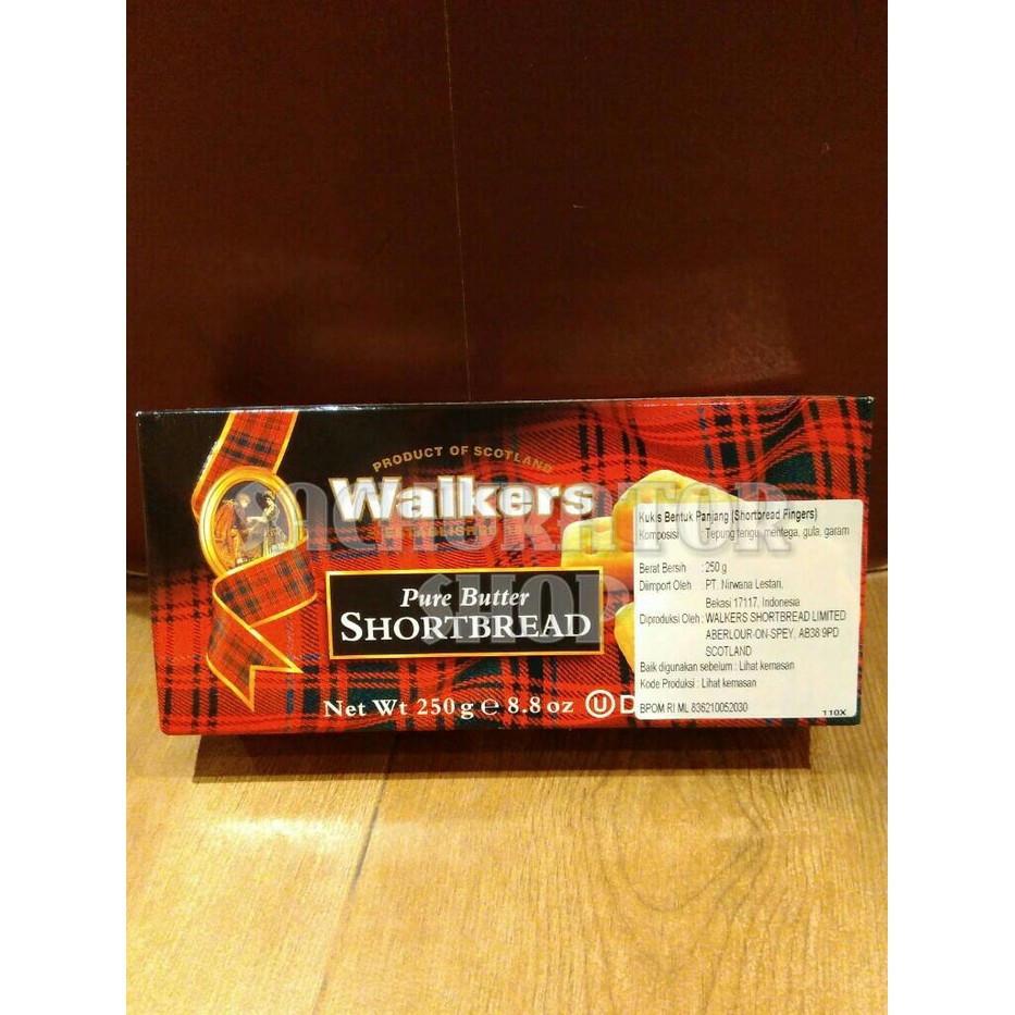 

Walker Walkers Cookies Pure Butter Shortbread Biscuit 250 gr